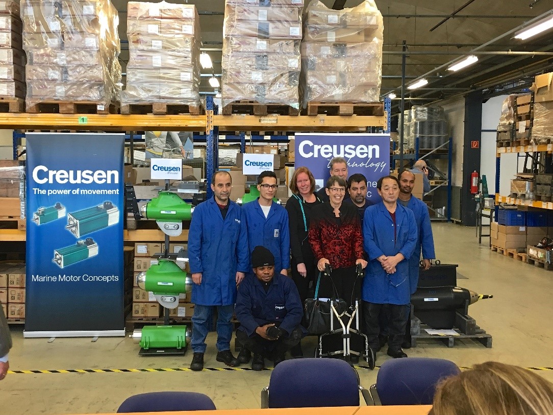 Vluchtelingen werken bij Creusen